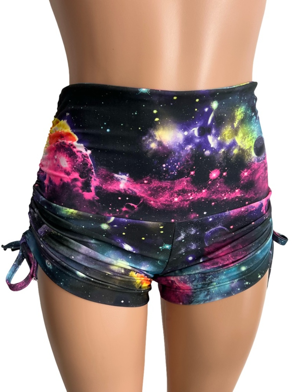 Space Galaxy Hot Yoga Sexy High Waist Short Festival SXYfitness - Made in USA